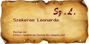 Szekeres Leonarda névjegykártya